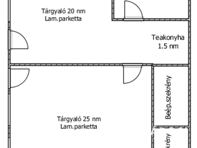 Belvárosban 49 nm-es, utcai bejáratos iroda kiadó!