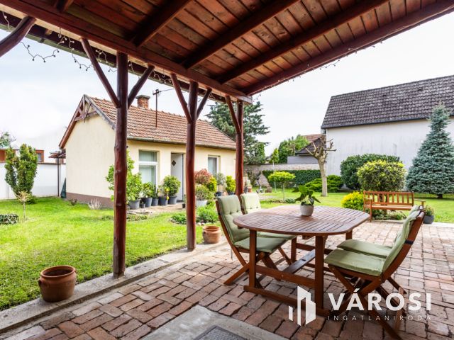 Praktikus elrendezésű ház parkosított kerttel a belvárosban