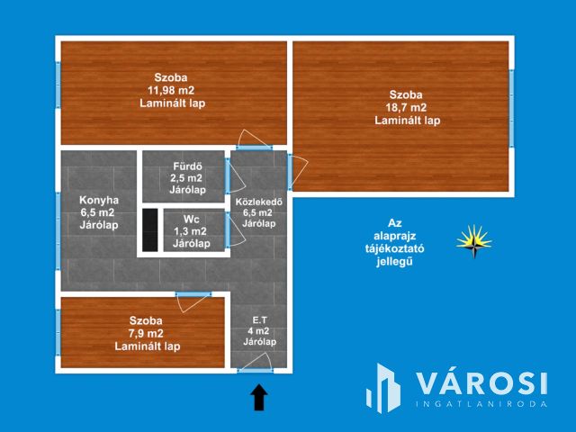 Patent lakás a lugasban