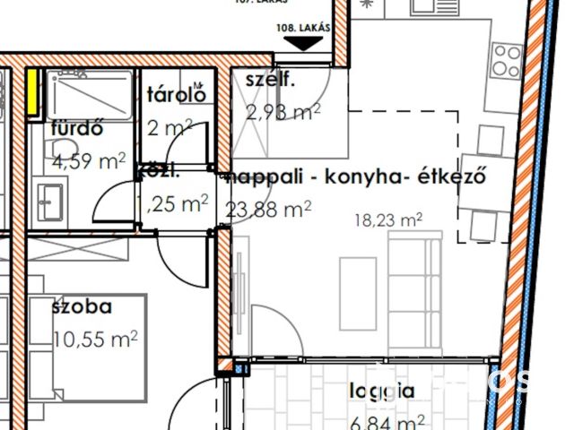 Első emeleti újépítésű lakás a Hagymatikumtól 30 méterre 3